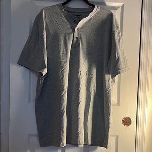 L.L. Bean Tall XL Gray Men's Henley Shirt